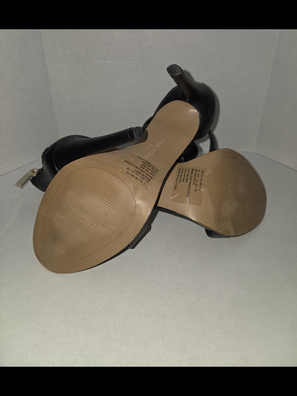 Kenneth Cole Black Stiletto Heel Sandals - Picture 6 of 6